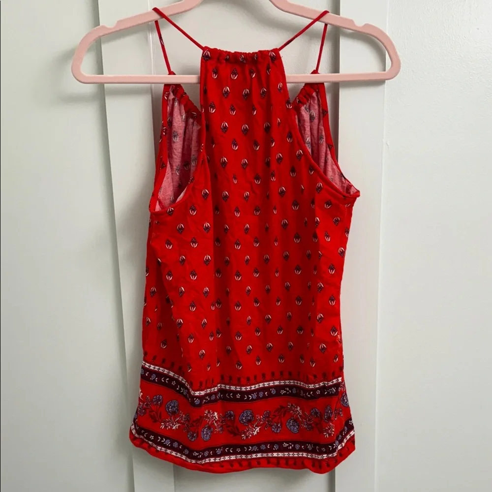 Old Navy Red Patterned Camisole Top - Picture 3 of 3